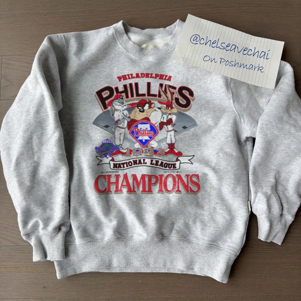 Vintage 1993 Philadelphia Phillies Looney Tunes Sweatshirt, MLB Phillies Shirt
